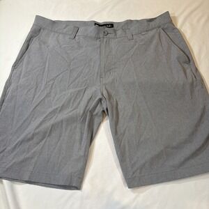 Tavis Mathew Wanderlust Golf Mens Shorts Light Grey Performance Size 38